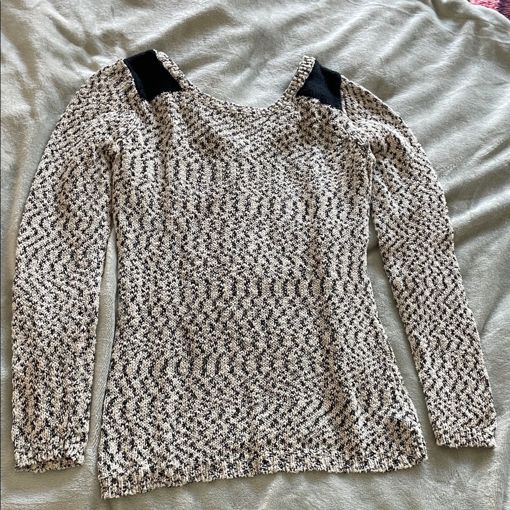 Maurices Monochrome Patterned Sweater